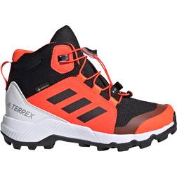 adidas Kid's Terrex Mid GTX - Core Black/Core Black/Solar Red