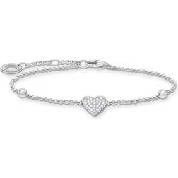 Thomas Sabo Bracelet cœur avec pierres argent bianco A1992-051-14-L19V argenté/blanc