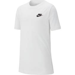 Nike Older Kid's Sportswear T-shirt - White/Black (AR5254-100)