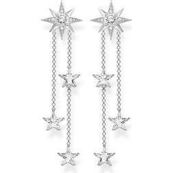 Thomas Sabo Stars Earrings - Silver/White