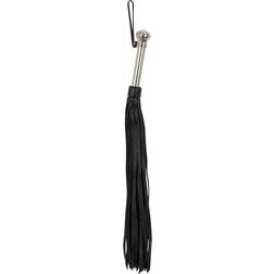 ZADO Broad Leren Flogger met Stalen Handvat 55 cm Zwart