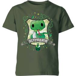 Harry Potter Slytherin Crest Kid's T-shirt - Forest Green
