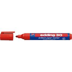 Edding 30 Brilliant Paper Marker 1-5.3mm Red 10-pack