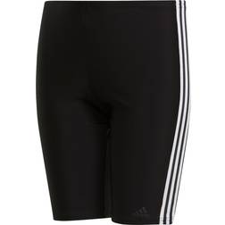 Adidas Junior 3 Stripes Swim Jammers - Black/White (DP7550)