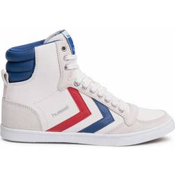 Hummel Slimmer Stadil High - White/Blue/Red/Gum