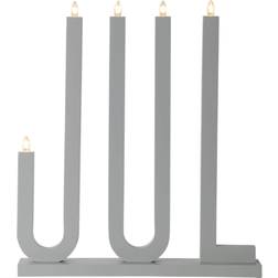 Star Trading Jul Grey Adventsljusstake 42cm
