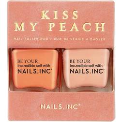 Nails Inc Kiss My Peach Nail Polish Duo 2-pack