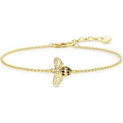 Thomas Sabo Bee Bracelet - Gold/White/Black