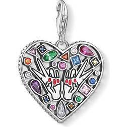 Thomas Sabo Love & Peace Pendant - Silver/Multicolour