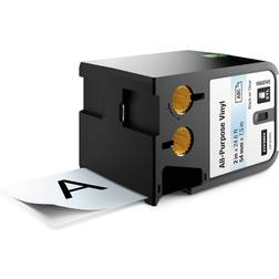 DYMO XTL All-Purpose Vinyl Black on Clear