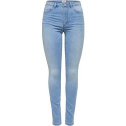 Only Onlroyal HW Skinny Fit Jeans - Mix Light Blue