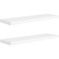vidaXL 323881 Vägghylla 90cm 2st