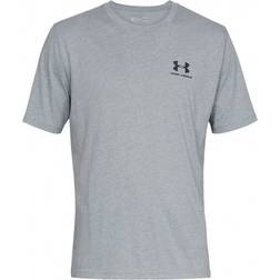 Under Armour Left Chest Logo Short Sleeve Men's - Steel Light Heather/Black