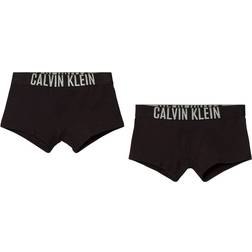 Calvin Klein Niño Pack de 2 Bóxers Trunks Algodón con Stretch - Black