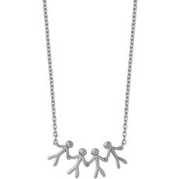 ByBiehl Together Family 4 Necklace - Silver
