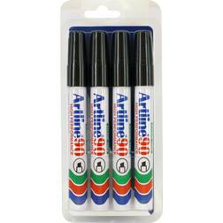 Artline EK 90 Permanent Markers Black 2-5mm 4-pcs