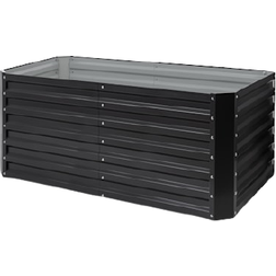 Blumfeldt Blum High Grow Straight Potager 120x60x60 cm - Acier - Anthracite