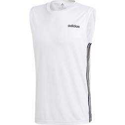 Adidas Design 2 Move 3-Stripes Tank Top Men - White