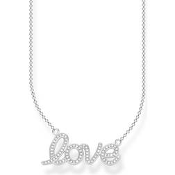 Thomas Sabo Love Necklace - Silver/White