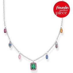 Thomas Sabo Colourful Lucky Symbols Necklace - Silver/Multicolour