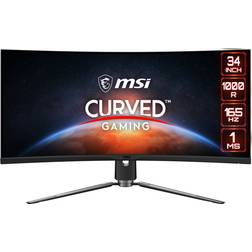 MSI Monitor 343CQR 3440x1440 Quad HD Tempo di Risposta 1 ms Frequenza di Aggiornamento 165 (Hz)