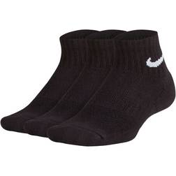 NIKE Older Kid's Everyday Socks 3-pairs - Black/White (SX6844-010)