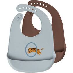 OYOY Mini Bib Tiger 2-pack