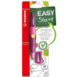 Stabilo Easyergo Left Handed Pink Purple HB 3.15mm + Sharpener