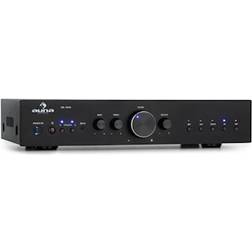 Auna AV2-CD608BT Amplificatore HiFi Stereo4x100W RMS BT Dig-Opt-In argento