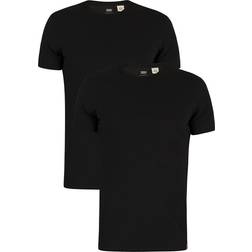 Levi's Slim 2pk Crewneck Tee - Black/Orange