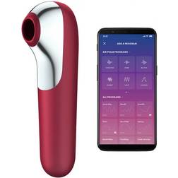 Satisfyer Dual Love Luchtdruk Vibrator Vibrator Rood Geel