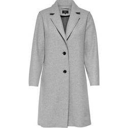 Only Carrie Bonded Coat - Grey/Light Grey Melange