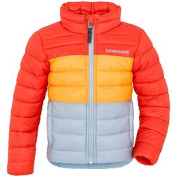 Didriksons Puff Jacket - Orange/Blue/Yellow Unisex