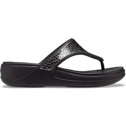 Crocs Monterey Metllc Wdg Fp - Dark Charcoal/Black