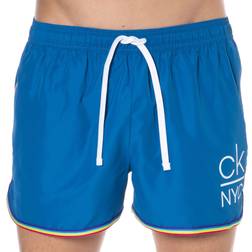 Calvin Klein Pride Short Runner Swim Shorts - Blauw