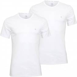 Calvin Klein CK One Crew-Neck Stretch Cotton T-shirt 2-pack - White