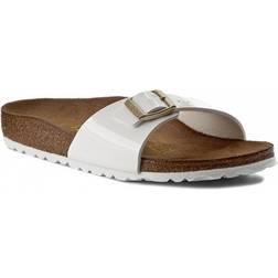 Birkenstock Madrid Birko-Flor Patent - White