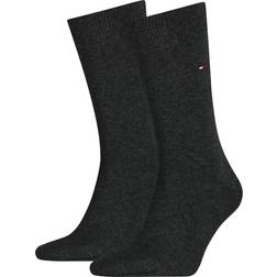 Tommy Hilfiger Hombre Calcetines Paquete de 2 Classic Medias - Gray