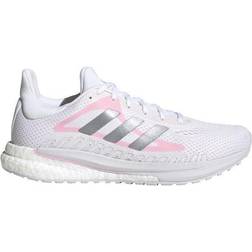 Adidas SolarGlide Hardloopschoenen - Cloud White/Silver Metallic/Fresh Candy