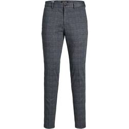 Jack & Jones Marco Phil Checked Suit Trousers - Grey/Dark Grey