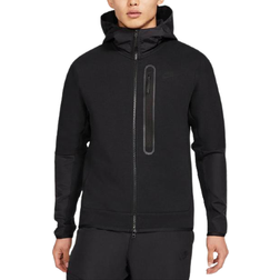 Nike Tech Fleece Nylon Mix Full Zip Hoodie Men - Black