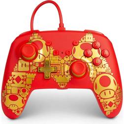 PowerA Manette Filaire Switch Golden Mario
