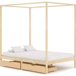 vidaXL Four-Poster 2 Drawers