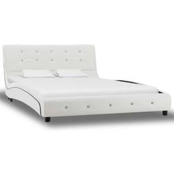 vidaXL Bed with Memory Foam Mattress 69.5cm Sängram 120x200cm