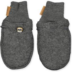 Mikk-Line Wool Fleece Mittens - Anthracite Melange (9317)