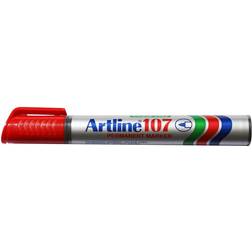 Artline EK-107 Permanent Marker Red 12-pack