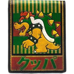 Nintendo Super Mario Bros. Bowser Kanji Bi Fold Wallet - Green