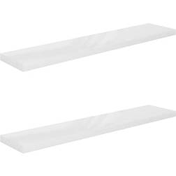 vidaXL 323821 Vägghylla 120cm 2st