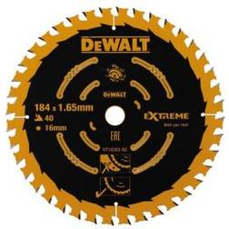 Dewalt Accessoires Cirkelzaagblad 184x16x40t, Finish, kerf 1,65mm DT10303-QZ