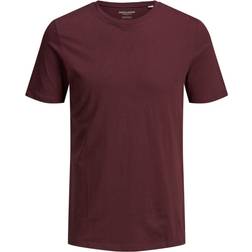 Jack & Jones Jjeorganic Basic Tee SS O-Neck Noos T-Shirt Rouge